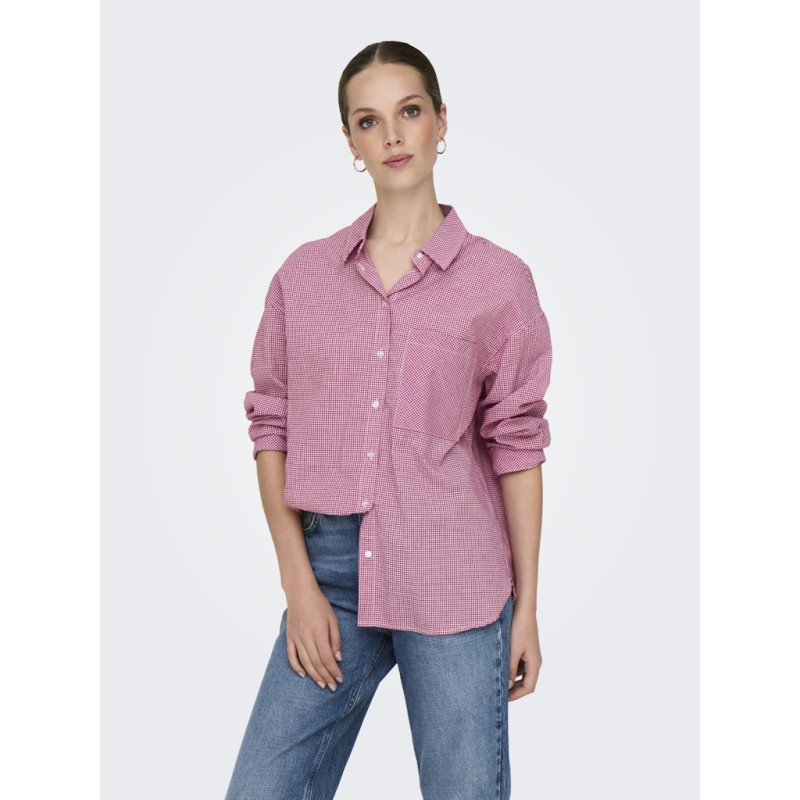ONLY Yvette Check Skjorte - Scooter
