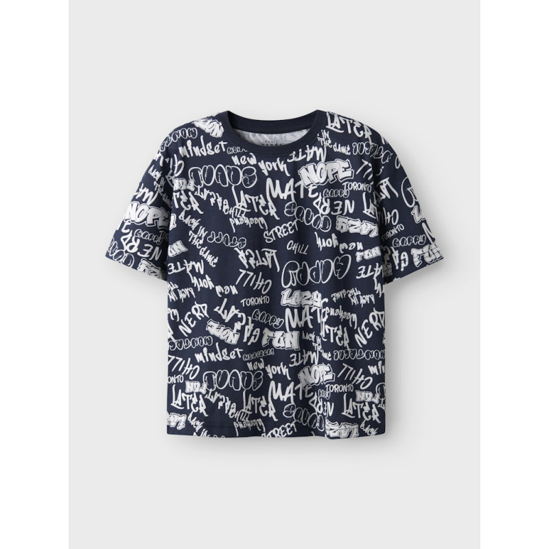 NAME IT KIDS Veldo T-Shirt - Navy Blazer