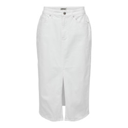 ONLY Bianca Midi Denim Nederdel - Hvid