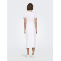ONLY Bianca Midi Denim Nederdel - Hvid