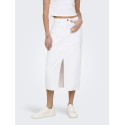 ONLY Bianca Midi Denim Nederdel - Hvid