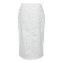 ONLY Bianca Midi Denim Nederdel - Hvid