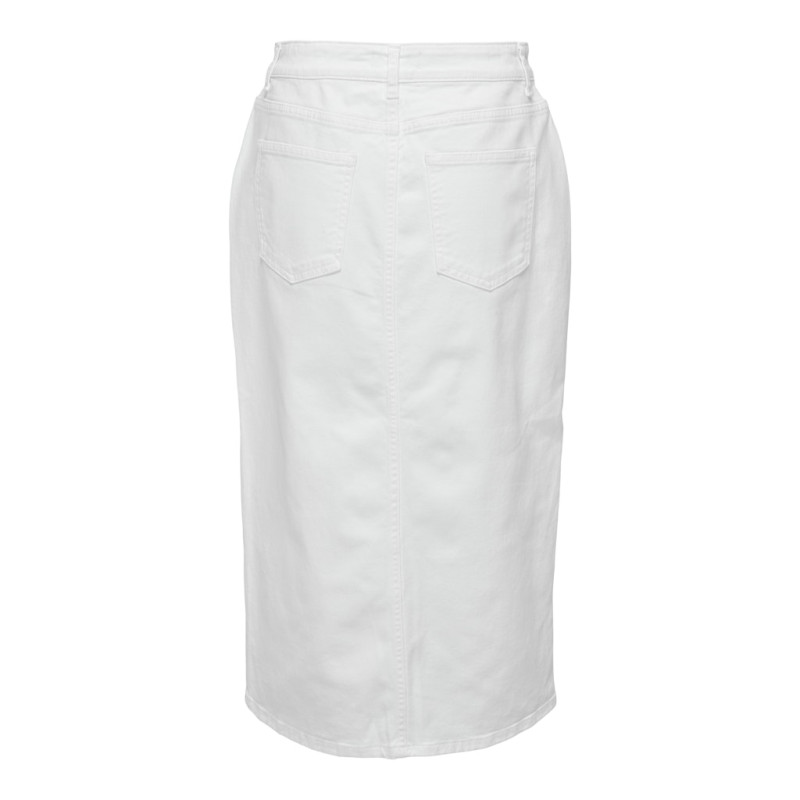 ONLY Bianca Midi Denim Nederdel - Hvid