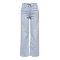 ONLY Madison Blush Wide Jeans Cr0495 - Light Blue Bleached