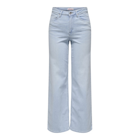 ONLY Madison Blush Wide Jeans Cr0495 - Light Blue Bleached