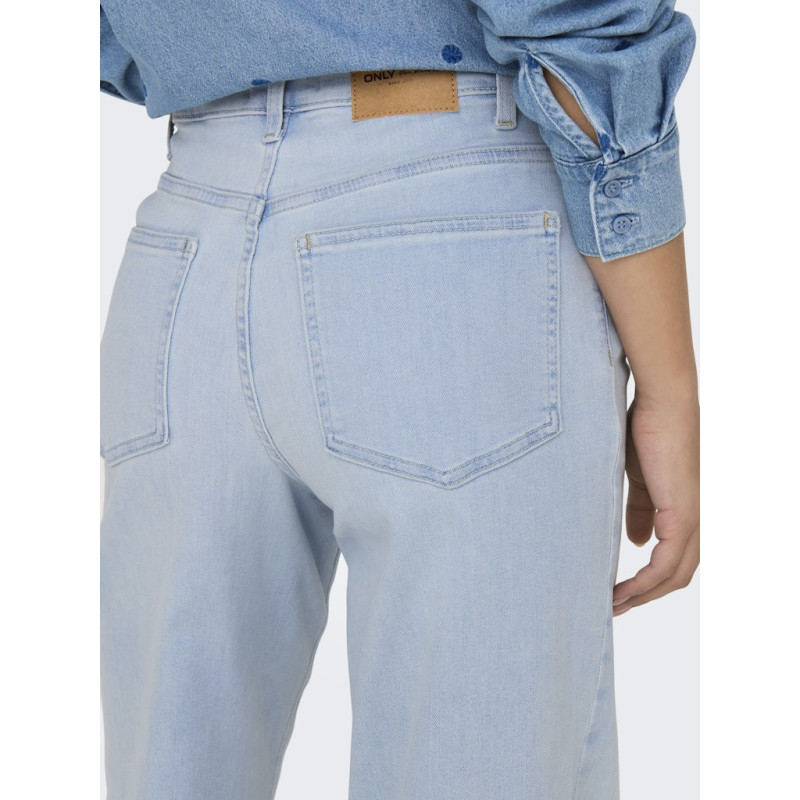ONLY Madison Blush Wide Jeans Cr0495 - Light Blue Bleached