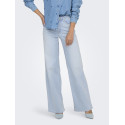 ONLY Madison Blush Wide Jeans Cr0495 - Light Blue Bleached