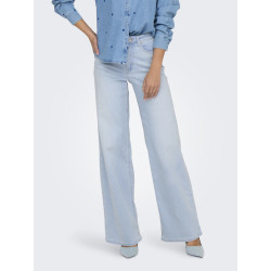 ONLY Madison Blush Wide Jeans Cr0495 - Light Blue Bleached