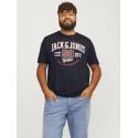 JACK & JONES Plus Size logo T-shirt - Dark Navy