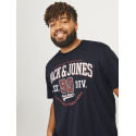 JACK & JONES Plus Size logo T-shirt - Dark Navy
