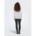 JDY Beth Frill Bluse - Cloud Dancer