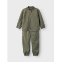 NAME IT MINI Mars Quiltet Sæt - Dusty Olive