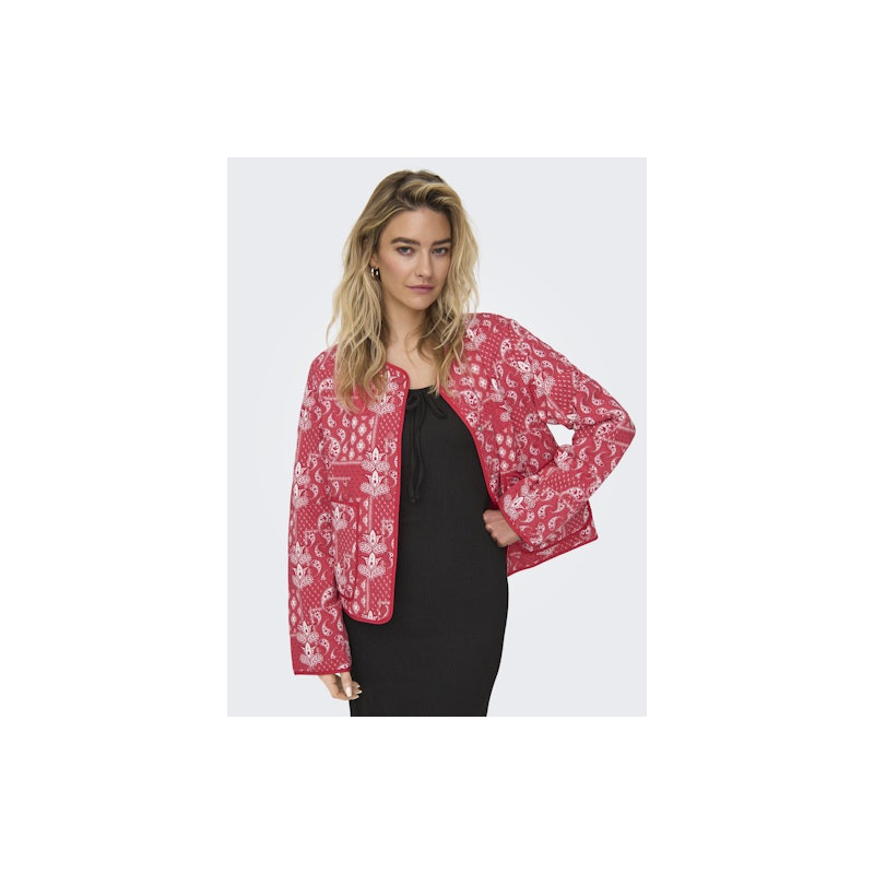 ONLY Elvira Quilted Jakke - Mars Red