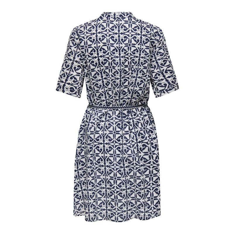 JDY Anna Kjole Med Bindebånd - Navy Blazer