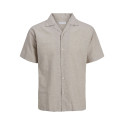 JACK & JONES PLUS Breeze Resort Skjorte - Crockery