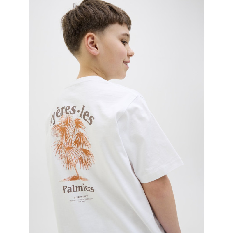JACK & JONES JUNIOR Paros Easter Sketch T-Shirt - Bright White