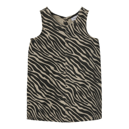 NAME IT MINI Zebra Twill Spencer Kjole - Cement