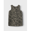 NAME IT MINI Zebra Twill Spencer Kjole - Cement