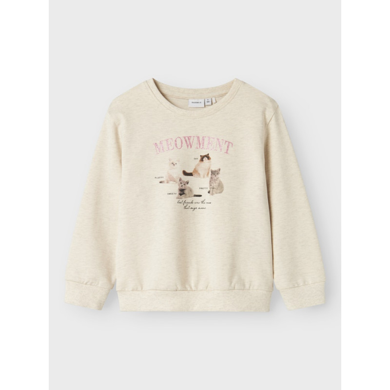 NAME IT MINI Boletta Sweatshirt - Peyote Melange