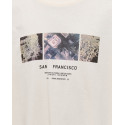 ONLY & SONS JUNIOR Snap Print T-Shirt - Tofu