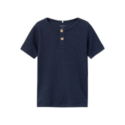 NAME IT Mini Kortærmet Rib T-shirt - Dark Sapphire