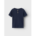 NAME IT Mini Kortærmet Rib T-shirt - Dark Sapphire