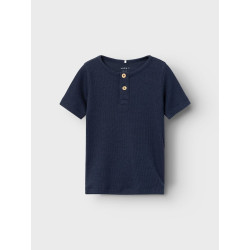 NAME IT Mini Kortærmet Rib T-shirt - Dark Sapphire