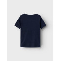 NAME IT Mini Kortærmet Rib T-shirt - Dark Sapphire