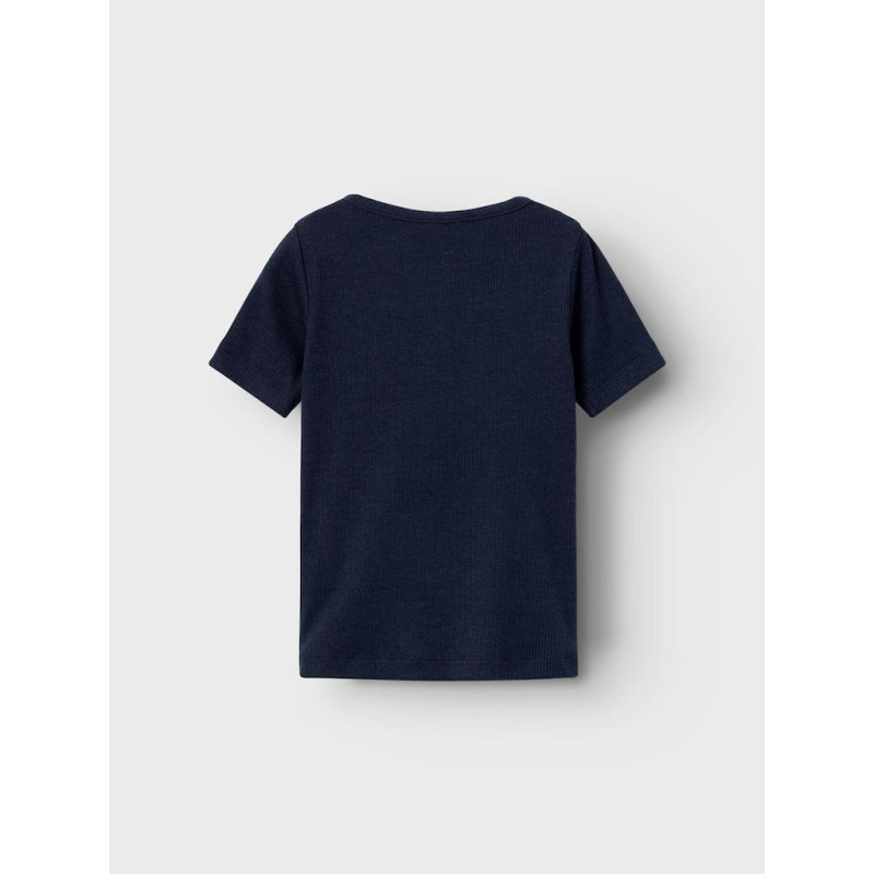 NAME IT Mini Kortærmet Rib T-shirt - Dark Sapphire