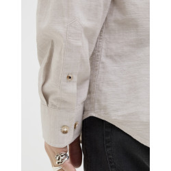 JACK & JONES ESSENTIALS Summer Band Skjorte - Crockery