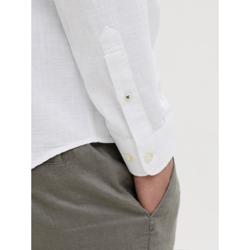 JACK & JONES ESSENTIALS Summer Band Skjorte - Hvid