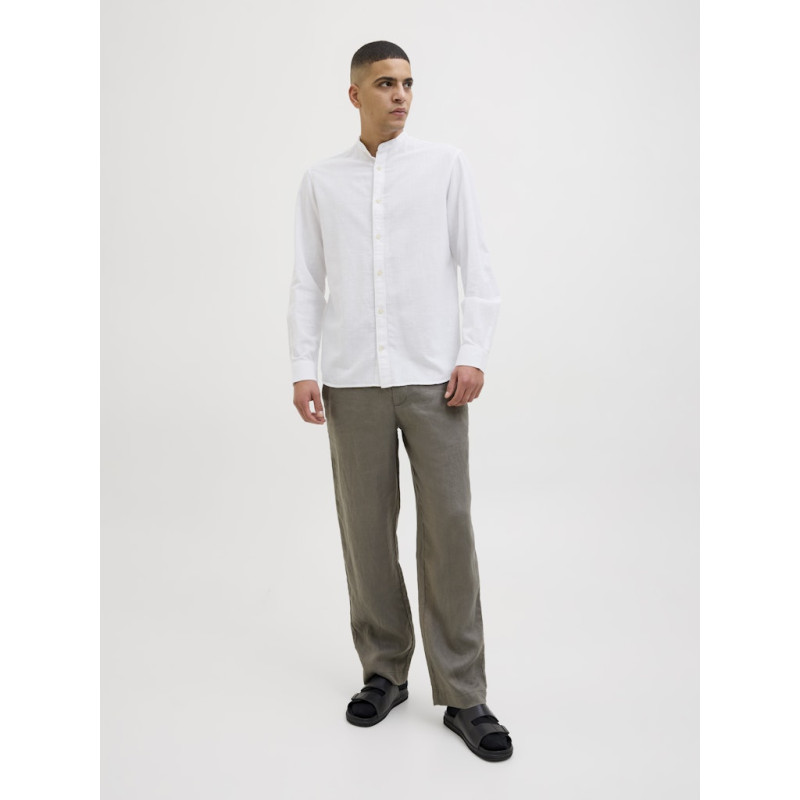 JACK & JONES ESSENTIALS Summer Band Skjorte - Hvid