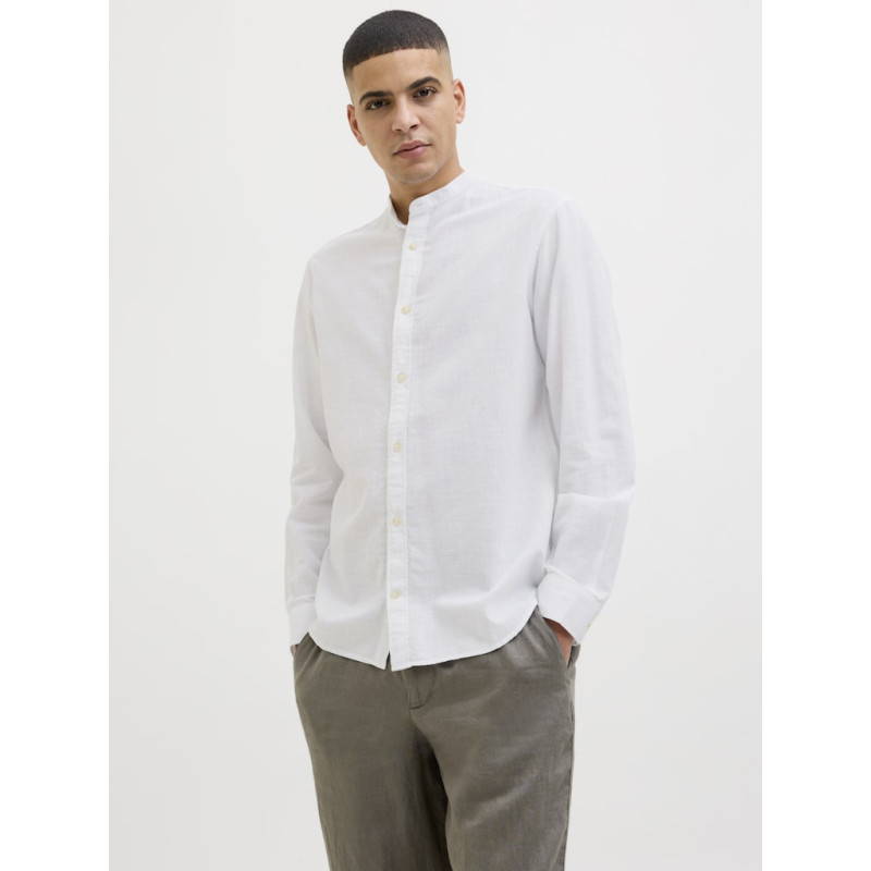 JACK & JONES ESSENTIALS Summer Band Skjorte - Hvid
