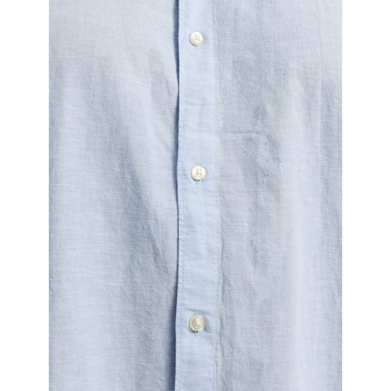 JACK & JONES PLUS Breeze Linen Blend Skjorte - Chambray Blue