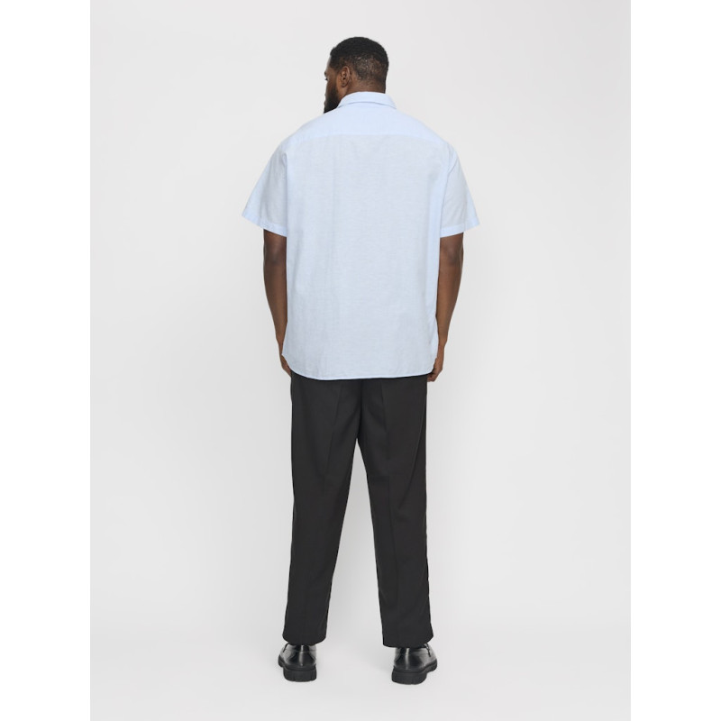 JACK & JONES PLUS Breeze Linen Blend Skjorte - Chambray Blue