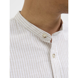 JACK & JONES ESSENTIALS Summer Band Skjorte - Oxford Tan
