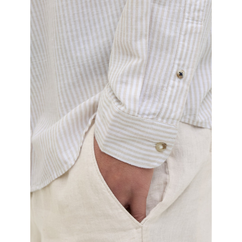 JACK & JONES ESSENTIALS Summer Band Skjorte - Oxford Tan