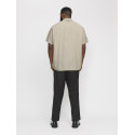 JACK & JONES PLUS Breeze Linen Blend Skjorte - Crockery