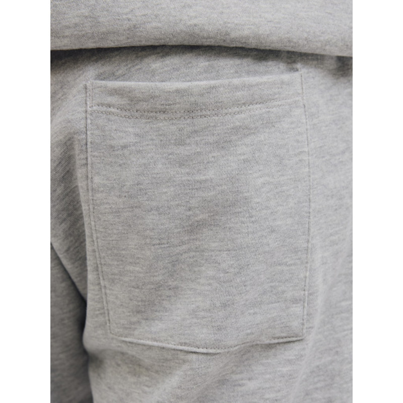 JJ REBEL Gorm Rebel Logo Sweat Shorts - Light Grey Melange