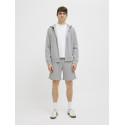 JJ REBEL Gorm Rebel Logo Sweat Shorts - Light Grey Melange