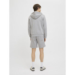 JJ REBEL Gorm Rebel Logo Sweat Shorts - Light Grey Melange