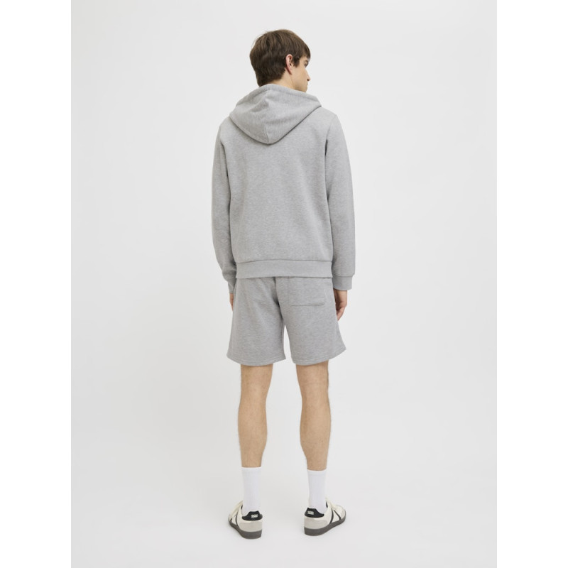 JJ REBEL Gorm Rebel Logo Sweat Shorts - Light Grey Melange