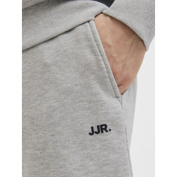 JJ REBEL Gorm Rebel Logo Sweat Shorts - Light Grey Melange