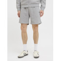 JJ REBEL Gorm Rebel Logo Sweat Shorts - Light Grey Melange