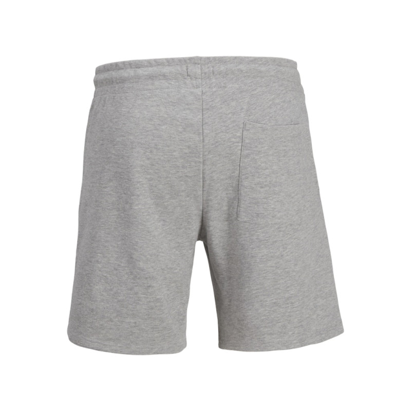 JJ REBEL Gorm Rebel Logo Sweat Shorts - Light Grey Melange