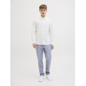 JJ REBEL Moss Sunny Hør Skjorte - Bright White