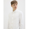 JJ REBEL Moss Sunny Hør Skjorte - Bright White