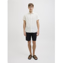 JJ REBEL Moss Sunny Hør Skjorte - Bright White