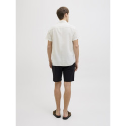 JJ REBEL Moss Sunny Hør Skjorte - Bright White