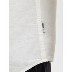 JJ REBEL Moss Sunny Hør Skjorte - Bright White